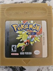 Nintendo Game Boy Color Atomic Purple Bundle Pokemon Gold Case AC Adapter Tested